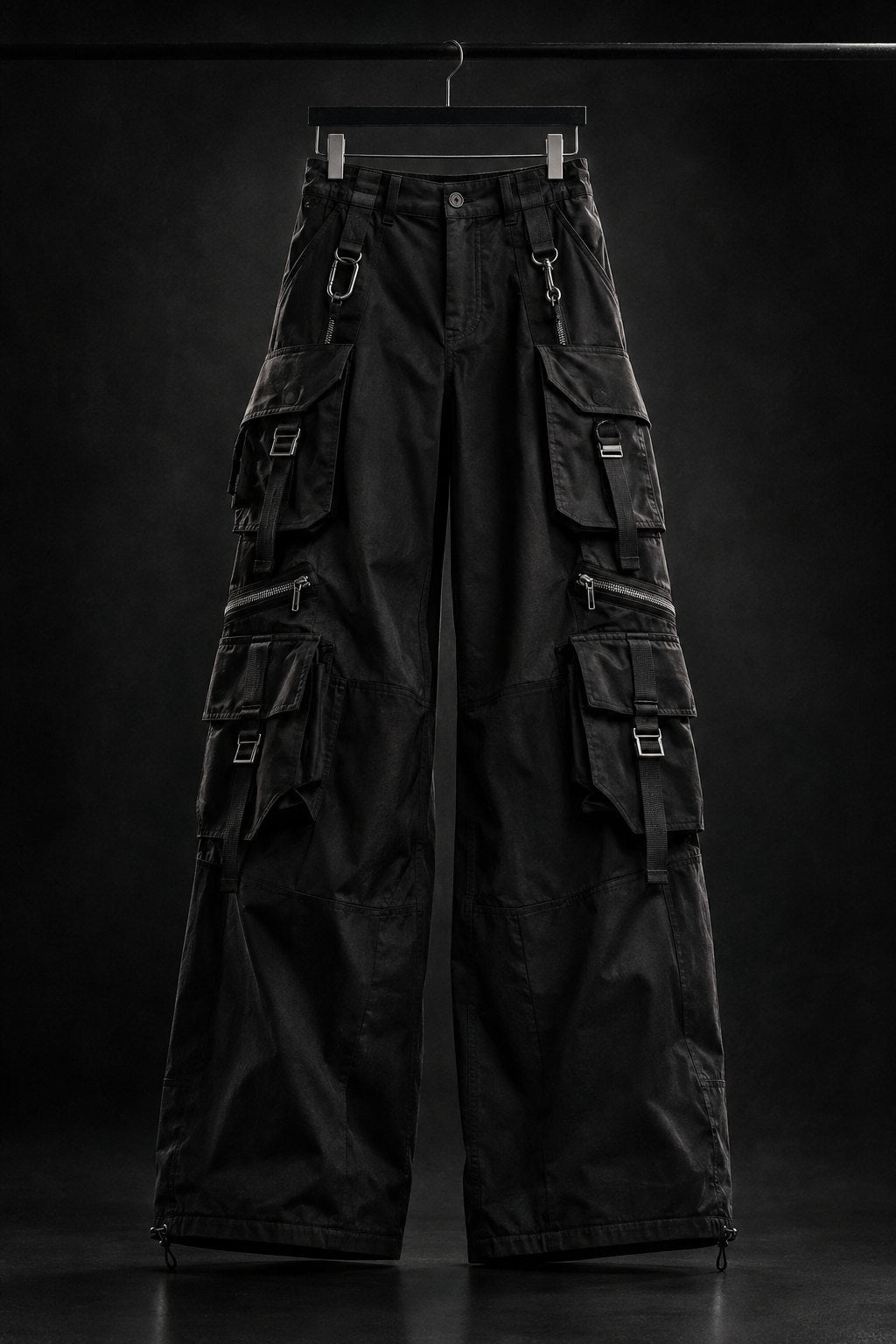 Nocturne cargo trouser in black