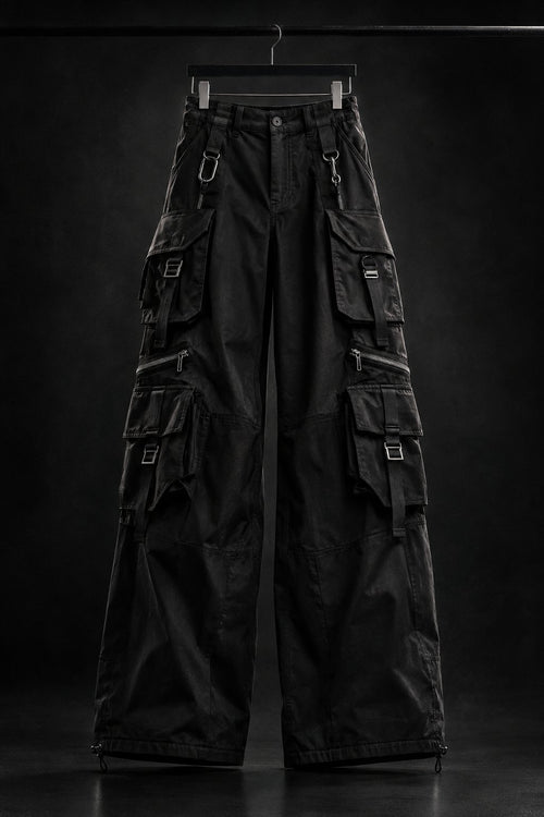 Nocturne cargo trouser in black