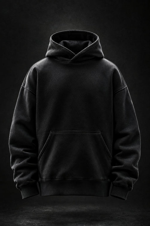 Monolith heavyweight hoodie in black