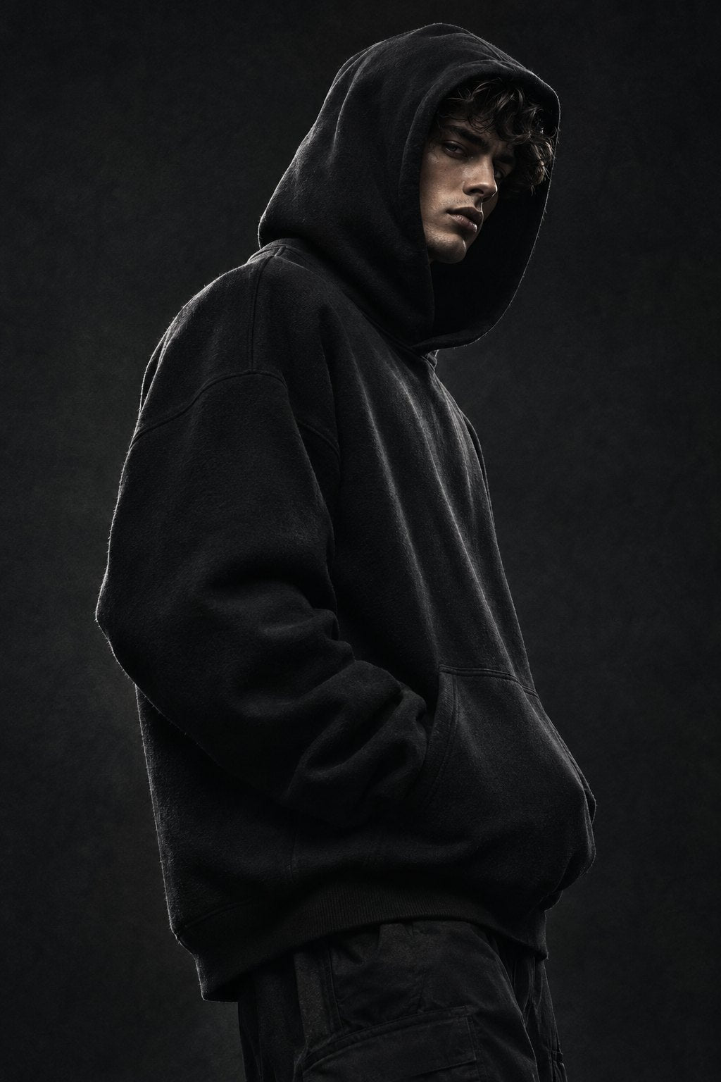 Monolith heavyweight hoodie worn
